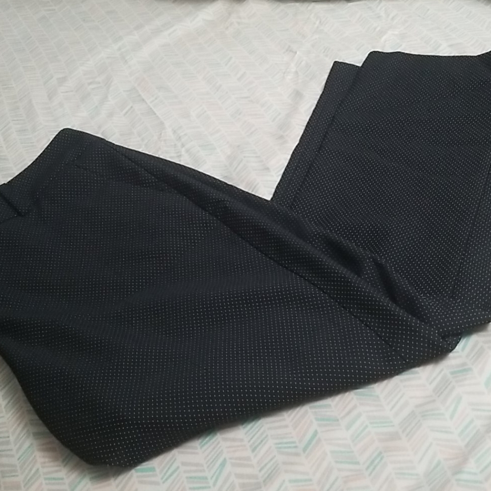 New York & Company Black & White Dot Pants
